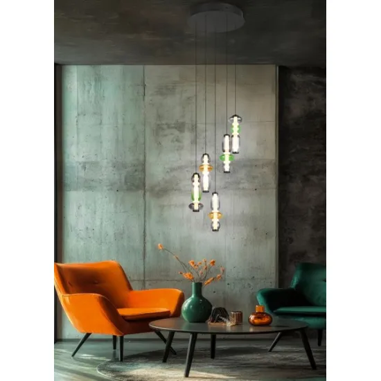 Trio Minerva többszínű LED függesztett lámpa (TRI-334330517) LED 1 izzós IP20