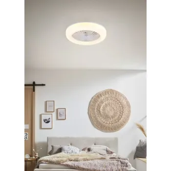 Trio Mora fehér LED ventilátoros lámpa (TRI-R64032101) LED 1 izzós IP20