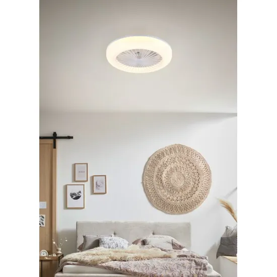 Trio Mora fehér LED ventilátoros lámpa (TRI-R64032101) LED 1 izzós IP20
