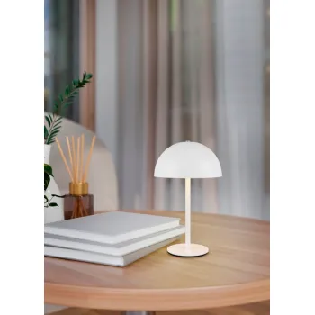 Trio Munoz fehér hordozható LED asztali lámpa (TRI-R54891131) LED 1 izzós IP20