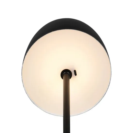 Trio Munoz fekete hordozható LED asztali lámpa (TRI-R54891132) LED 1 izzós IP20