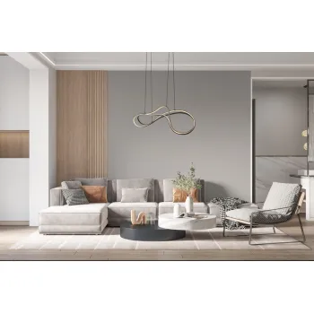 Trio Nala fekete LED függesztett lámpa (TRI-344310132) LED 1 izzós IP20