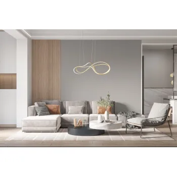 Trio Nala arany LED függesztett lámpa (TRI-344310179) LED 1 izzós IP20