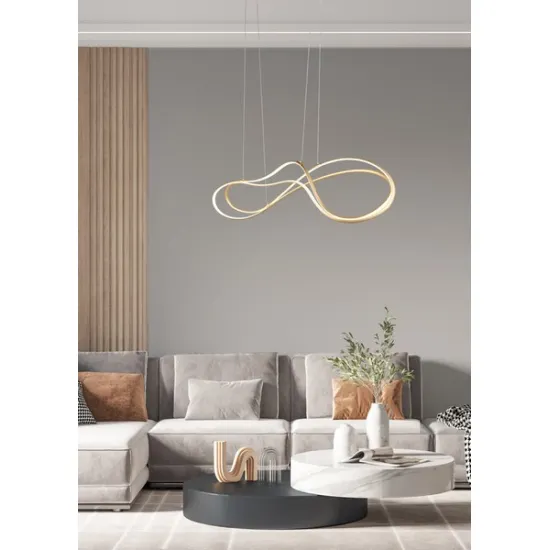 Trio Nala arany LED függesztett lámpa (TRI-344310179) LED 1 izzós IP20