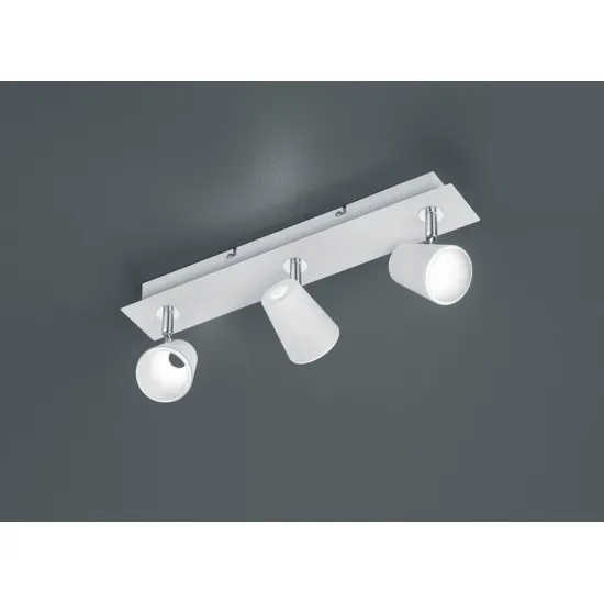 Trio Narcos matt fehér LED mennyezeti spotlámpa (TRI-873110331) LED 3 izzós IP20