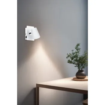 Trio Narcos matt fehér LED fali spotlámpa (TRI-873170131) LED 1 izzós IP20