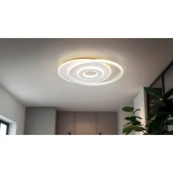 Trio Nazar matt fehér LED mennyezeti lámpa (TRI-633919131) LED 1 izzós IP20