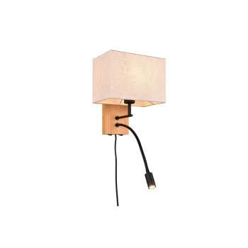 Trio Nilam natúr-fekete falikar (TRI-212870236) E27+LED 1 izzós IP20