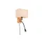 Trio Nilam natúr-fekete falikar (TRI-212870236) E27+LED 1 izzós IP20