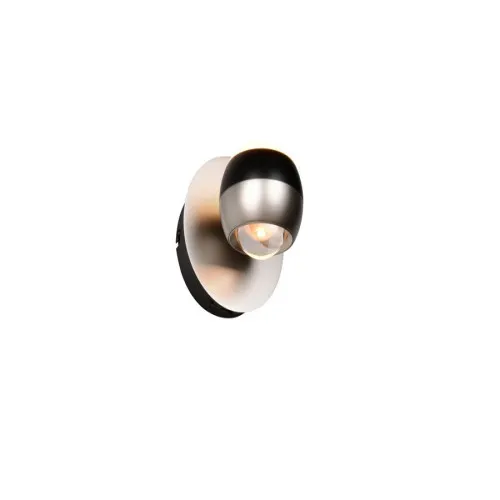 Trio Orbit matt nikkel-fekete LED falikar (TRI-244410107) LED 1 izzós IP20