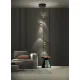 Trio Orbit fekete-kávé LED függesztett lámpa (TRI-344430532) LED 5 izzós IP20
