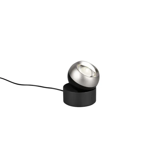 Trio Orbit matt nikkel-fekete LED asztali lámpa (TRI-544410107) LED 1 izzós IP20