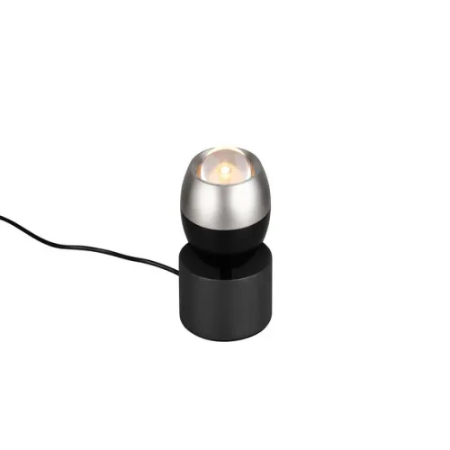 Trio Orbit matt nikkel-fekete LED asztali lámpa (TRI-544410107) LED 1 izzós IP20