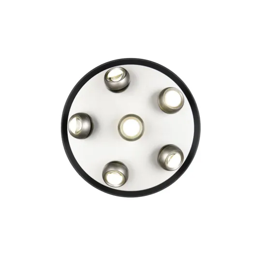 Trio Orbit matt nikkel-fekete LED mennyezeti lámpa (TRI-644410607) LED 1 izzós IP20