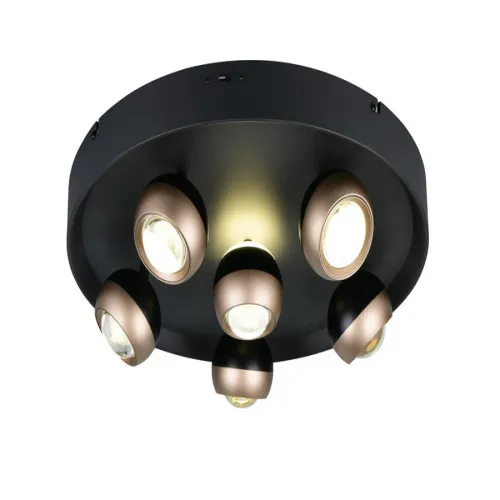 Trio Orbit fekete-kávé LED mennyezeti lámpa (TRI-644410632) LED 1 izzós IP20