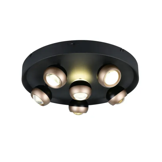 Trio Orbit fekete-kávé LED mennyezeti lámpa (TRI-644410632) LED 1 izzós IP20