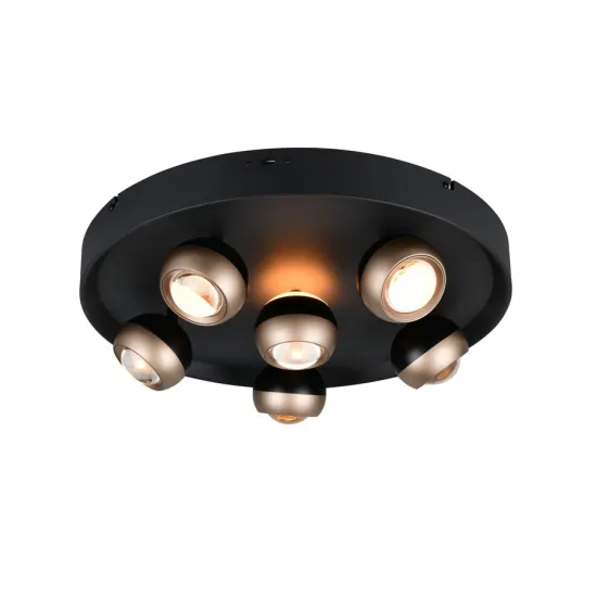 Trio Orbit fekete-kávé LED mennyezeti lámpa (TRI-644410632) LED 1 izzós IP20