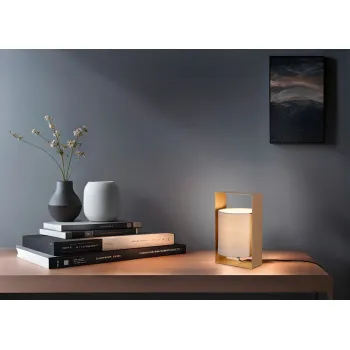 Trio Pail barna-szürke asztali lámpa (TRI-R55751065) E27 1 izzós IP20