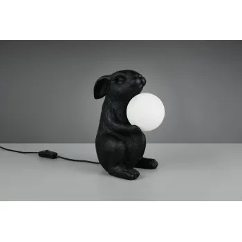 Trio Rabbit - állatos fekete nyúl asztali lámpa (TRI-R56511002) G9 1 izzós IP20