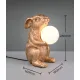 Trio Rabbit arany nyúl asztali lámpa (TRI-R56511079) G9 1 izzós IP20