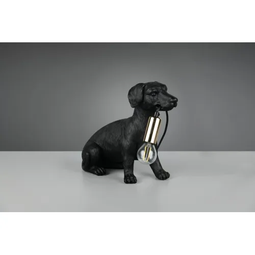 Trio Rudi fekete kutya asztali lámpa (TRI-R56601002) E14 1 izzós IP20
