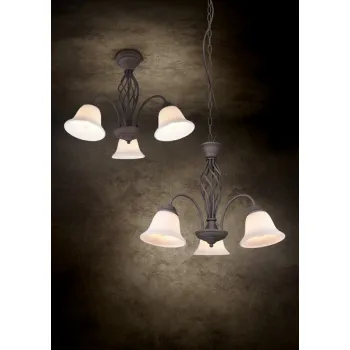 Trio Rustica rozsdabarna csillár (TRI-101000324) E14 3 izzós IP20