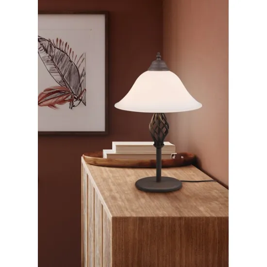 Trio Rustica rozsdabarna asztali lámpa (TRI-501000224) E14 2 izzós IP20