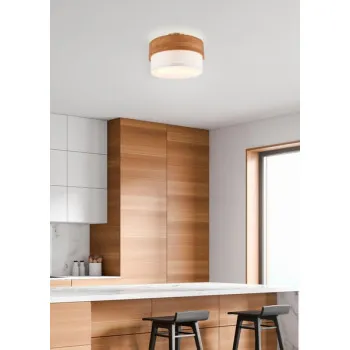 Trio Seasons barna-fehér mennyezeti lámpa (TRI-611500201) E14 2 izzós IP20