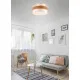 Trio Seasons barna-fehér mennyezeti lámpa (TRI-611500301) E27 3 izzós IP20