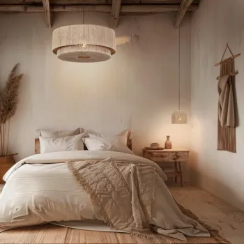 Trio Smilla natúr-fekete függesztett lámpa (TRI-366890136) E27 1 izzós IP20