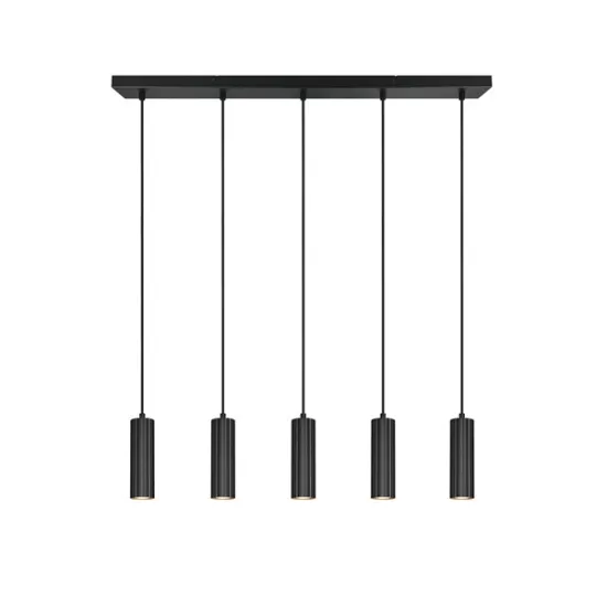 Trio Soka matt fekete függesztett lámpa (TRI-367700532) GU10 5 izzós IP20