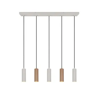 Trio Soka barna függesztett lámpa (TRI-367700565) GU10 5 izzós IP20