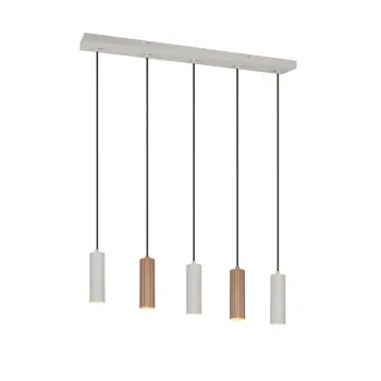 Trio Soka barna függesztett lámpa (TRI-367700565) GU10 5 izzós IP20