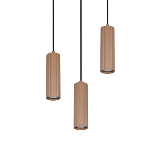 Trio Soka barna függesztett lámpa (TRI-367730365) GU10 3 izzós IP20