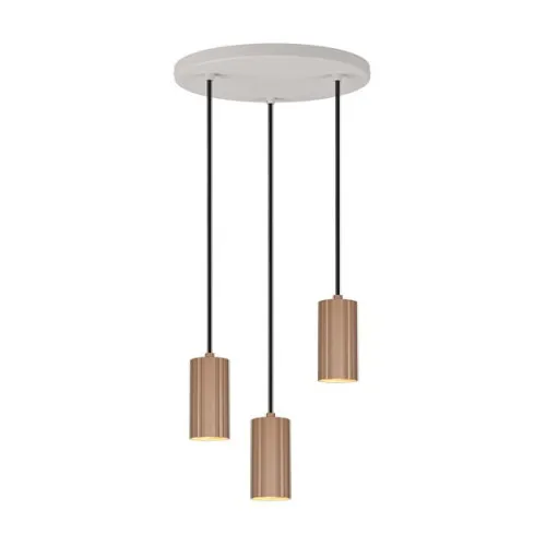 Trio Soka barna függesztett lámpa (TRI-367730365) GU10 3 izzós IP20