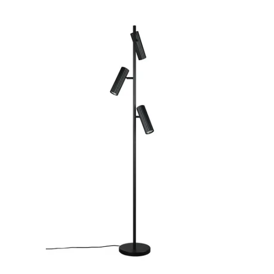 Trio Soka matt fekete állólámpa (TRI-467700332) GU10 3 izzós IP20