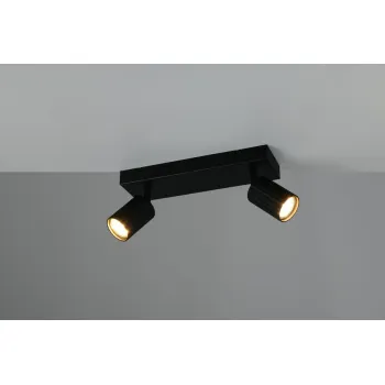 Trio Soka matt fekete mennyezeti spotlámpa (TRI-867700232) GU10 2 izzós IP20