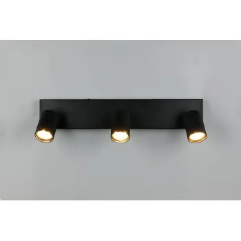 Trio Soka matt fekete mennyezeti spotlámpa (TRI-867700332) GU10 3 izzós IP20