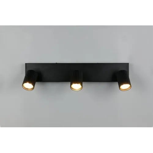 Trio Soka matt fekete mennyezeti spotlámpa (TRI-867700332) GU10 3 izzós IP20