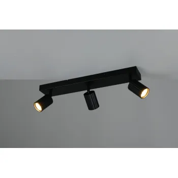 Trio Soka matt fekete mennyezeti spotlámpa (TRI-867700332) GU10 3 izzós IP20