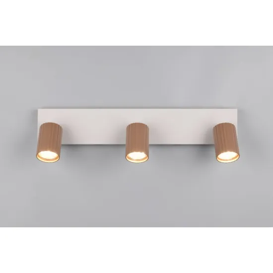 Trio Soka barna mennyezeti spotlámpa (TRI-867700365) GU10 3 izzós IP20