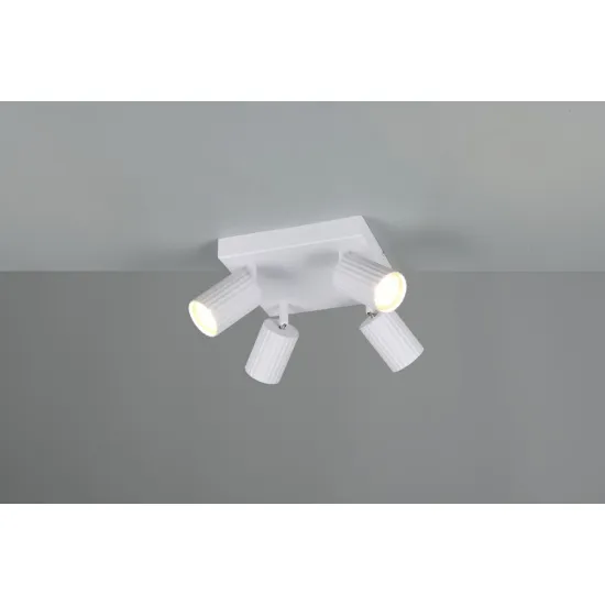 Trio Soka matt fehér mennyezeti spotlámpa (TRI-867730431) GU10 4 izzós IP20