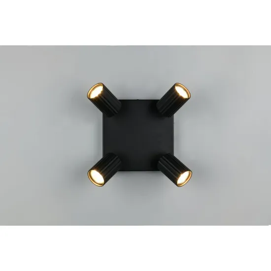 Trio Soka matt fekete mennyezeti spotlámpa (TRI-867730432) GU10 4 izzós IP20