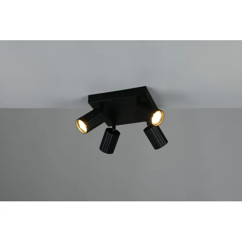 Trio Soka matt fekete mennyezeti spotlámpa (TRI-867730432) GU10 4 izzós IP20