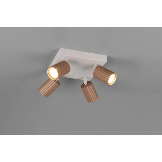 Trio Soka barna mennyezeti spotlámpa (TRI-867730465) GU10 4 izzós IP20