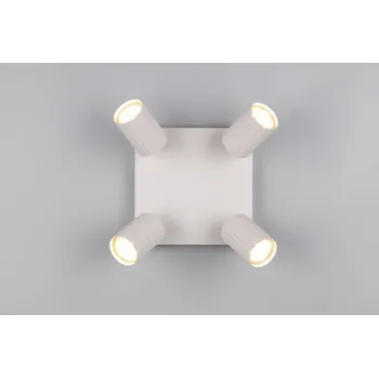 Trio Soka szürke mennyezeti spotlámpa (TRI-867730476) GU10 4 izzós IP20