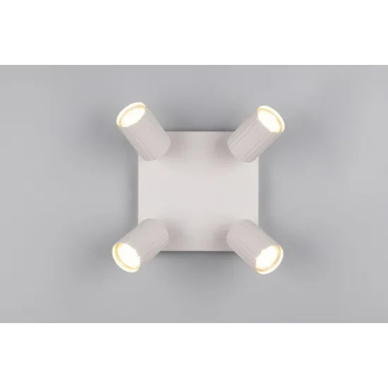 Trio Soka szürke mennyezeti spotlámpa (TRI-867730476) GU10 4 izzós IP20