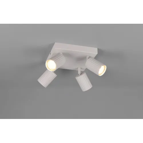 Trio Soka szürke mennyezeti spotlámpa (TRI-867730476) GU10 4 izzós IP20