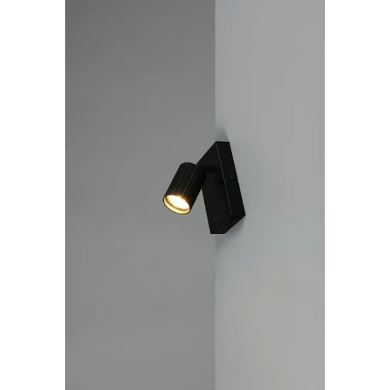Trio Soka matt fekete fali spotlámpa (TRI-867770132) GU10 1 izzós IP20