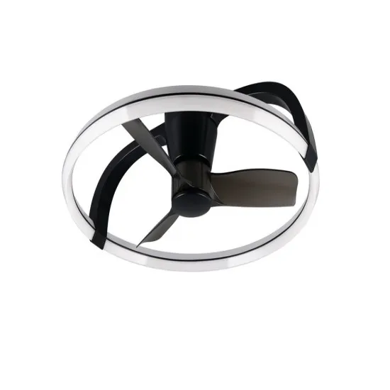 Trio Stockholm fekete-fehér LED ventilátoros lámpa (TRI-R64262132) LED 1 izzós IP20